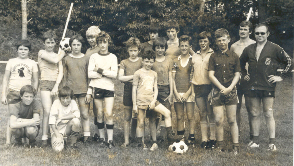 équipe des minimes en aout 1978