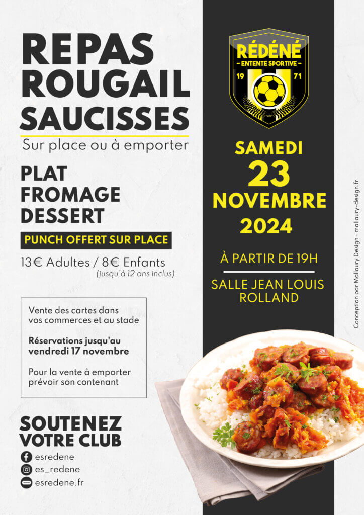 esz rédéné affiche repas rougail 23 novembre 2024